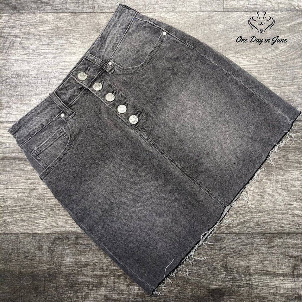 Pacsun Cutoff Denim Mini Skirt Size 24 (0)